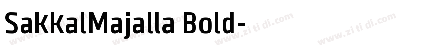 SakkalMajalla Bold字体转换